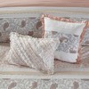 9 Pcs Paisley Print Percale Cotton Comforter Set, All Season Home Textile fits Elegant Bedroom Decor - 4 of 4