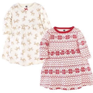 Luvable Friends Hudson Baby Long-Sleeve Dresses 2pk - 1 of 1