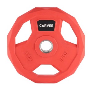 TROPOW Weight Plates, Rubber Coated Weight Plates - 2-Inch Color-Coded Bumper Plates for Home Gym, Barbell Weights for Men/Women - 1 of 4