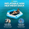 SOLSTICE ORIGINAL Inflatable Dock Float 6 Foot Water Mat Swim Raft with Mesh Swim Lounge for Lakes, Oceans, and Swimming Pools - 2 of 4