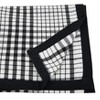 Saro Lifestyle Double Layer Plaid Runner, Black, 16" x 72" - 2 of 3