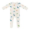 Kyte Baby Zippered Footie in Dinosaur Roar - 2 of 4
