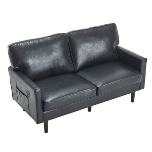 TiramisuBest Loveseat Sofa, Modular Sectional Sofa with Storage, Sideboard Buffet Style Design for Living Room - 1 of 4