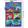 Trends International Mighty Monster Wheelies (2024) - Grid Framed Wall Poster Prints - 3 of 4