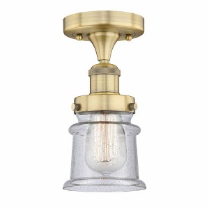 Canton - 1 Light Semi-Flush Mount In Industrial Style-9.25 Inches Tall and 5.25 Inches Wide - 1 of 1