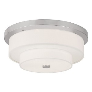 Livex Lighting Meridian 4 - Light Flush Mount in  Brushed Nickel - 1 of 4