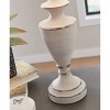 Signature Design by Ashley (Set of 2) Dorcher Table Lamps Antique Gray/Beige: Cotton Shade, Metal Body, UL Listed - 4 of 4