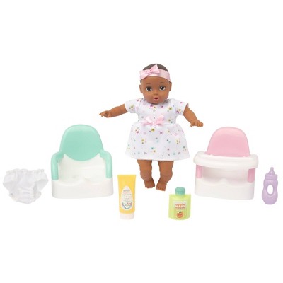 Perfectly Cute 8" My Lil' Baby Feed N Go Set - Brown Eyes