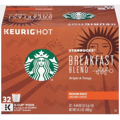 Starbucks Breakfast Blend K-Cup pods 32ct