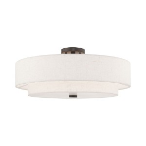 Livex Lighting Meridian 5 - Light Semi-Flush Mount in  English Bronze - 1 of 4