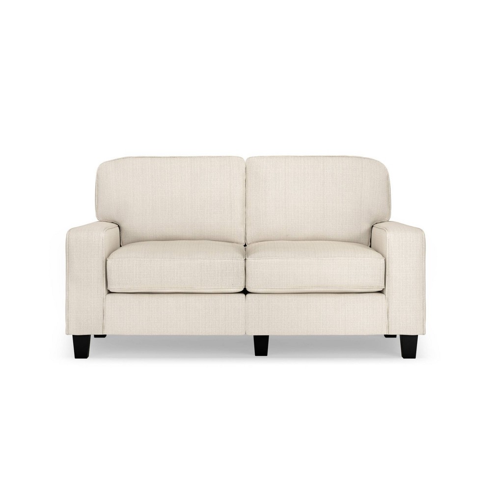 Photos - Sofa Serta 61" Palisades Loveseat Beige - : Upholstered Polyester, Wood Frame, Spot Clean, 450lb Capacity 