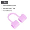Unique Bargains Reusable Dust-Proof Flexible Washable Straw Cover - 3 of 4