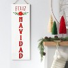 Reversible 'Felices Fiestas' to 'Feliz Navidad' Wood Christmas Wall Décor Dark Red/White - Wondershop™ - 2 of 4