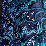 black layered paisley