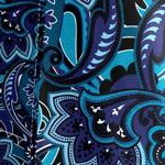 black layered paisley