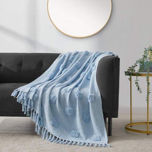 50x60 Anida Tufted Throw Blanket Cloud Blue - Refinery29 : Target