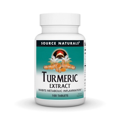 Turmeric Extract - 95% Curcumin by Source Naturals, Inc.  -  100 Tablet