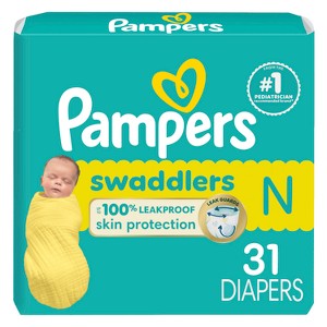 Pampers Swaddlers Sensitive Disposable Diapers - (Select Size and Count) - 1 of 4