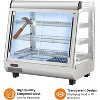 Commercial Food Warmer Display Case, 3 Tier Electric Heated Display Cabinet, Commercial Food Warmer with Adjustable Shelves, Glass Sliding Doors - 3 of 4