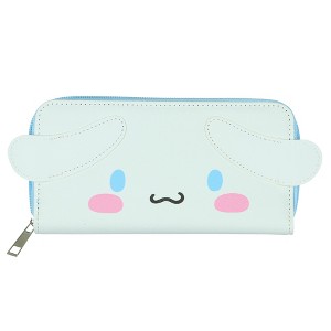 Sanrio Hello Kitty And Friends Wallet Women's Cinnamoroll 3D Ears Faux Leather Zip Up Wallet White - 1 of 4