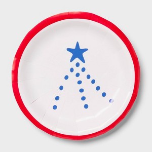 Fireworks Dinner Disposable Plates 8.6"x8.6" - 20ct - Sun Squad™ - 1 of 3