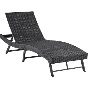 Teal Island Designs Ayanna Black Metal Adjustable Outdoor Lounge Chair - 1 of 4