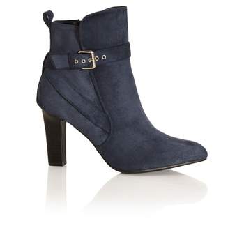 Women's Plus Size WIDE FIT Tara Ankle Boot - blueberry | CITY CHIC