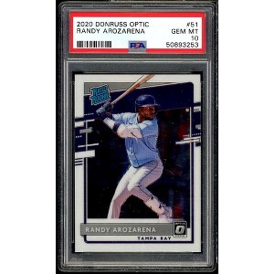 Randy Arozarena Rookie Card 2020 Donruss Optic #51 PSA 10 - 1 of 2