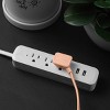 Globe Electric 9' 3 Outlet Extension Cord Apricot: Indoor Electrical Cord, 16 AWG, ETL Listed, 13 Amps, 9ft Length - 4 of 4