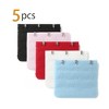 Allegra K Women's 3 Hook 3 Row Stretchy Bra Strap Extenders Hooks Bra Band - 2 of 3