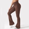 DOMETOUR Flare Leggings with Pockets for Women Yoga Leggings Workout Leggings - 3 of 3