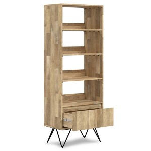 WyndenHall 64" Moreno Tall Bookcase Natural - 1 of 4