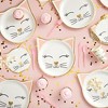 Blue Panda 144 Pieces Disposable Dinnerware Set, Cat Party Plates, Napkins, Cups, Cutlery for Kitty Party Decorations (Serves 24) - 2 of 4