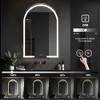 Dovelina Modern BlackArched Bathroom Vanity Mirror with LED Lights and Anti-fog,Wall Mirror - 4 of 4