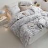 Vintage Flower Duvet Cover Set, 100 Cotton Queen Size, Breathable Soft Floral Pattern Quilt Cover - 2 of 4