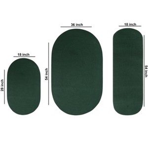 Alpine 3 Piece Collection 100% Polypropylene Durable & Stain Resistant Double Sided Reversible Indoor Braided Rug Set - 1 of 4