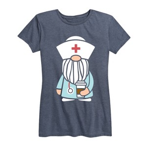Women's - Instant Message - Gnome Nurse Short Sleeve Graphic T-Shirt - 1 of 4