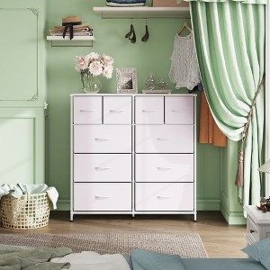 Fabric Dresser 10 Drawers, Storage Tower with Fabric Bins - 1 of 4