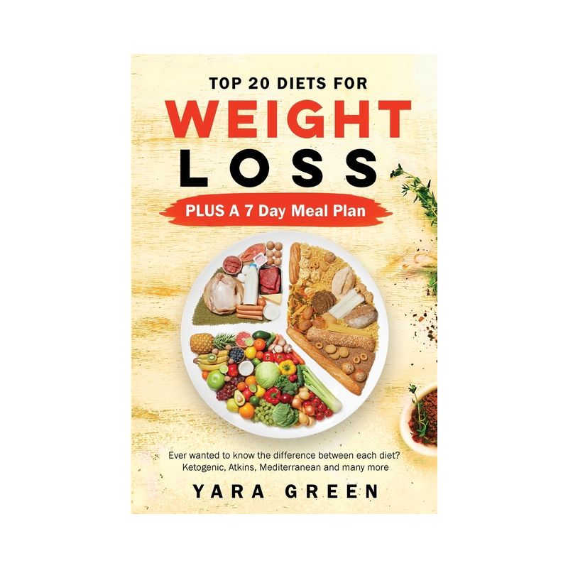 Top 20 Diets for Weight Loss PLUS a 7 Day Meal Plan - by  Yara Green (Paperback), 1 of 2