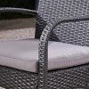 Stillwater 6pc Aluminum and Wicker Dining Set  Sandblast Dark Gray/Gray - Christopher Knight Home - 4 of 4