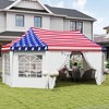 Outsunny 22.3 x 16.4 ft Party Tent, Heavy Duty Outdoot Canopy Tent with 2 Doors and 6 Windows, American Flag - 3 of 4