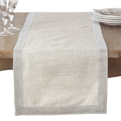 Natural Solid Table Runner - Saro Lifestyle