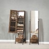 Standing LED Jewelry Cabinet, Lockable Armoire with Full-Length Mirror, Space-Saving Organizer, Bottom Drawer, Shelf - Gift Idea - 2 of 4