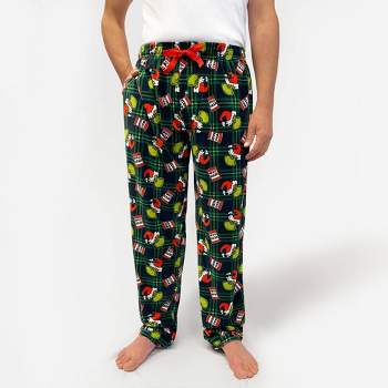 Men's Dr. Seuss The Grinch Fleece Pajama Pants - Black