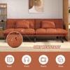 UNISOAR Sofa Bed Convertible 70 inch Solid Wood Couch for Living Room, Water-Resistant Fabric, 2 Cushions,Dark Grey/Brown/Light Grey/Black/Blue - 3 of 4