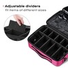 Byootique 13" Makeup Train Case Cosmetic Organized Bag Travel Storage Backpack - 3 of 4