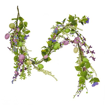 5' Artificial Floral Spring Garland with Eggs and Berries - National Tree Company