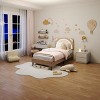 Twin Bed Frame for Kids, Upholstered Platform Bed Frame with Adjustable Headboard & Led Light, Wooden Slats Support, No Box Spring Needed - 2 of 4