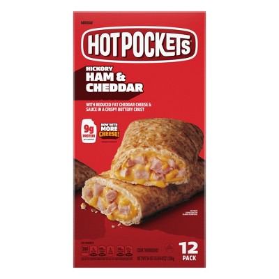 Hot Pockets Crispy Buttery Crust Frozen Hickory Ham and Cheddar