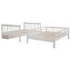PAGED Full over Full Bunk Bed with Storage Stairs, Wooden Bed Frame with Twin Size Trundle and Guardrail, Modern Loft Bed for Kids, Adults - 4 of 4